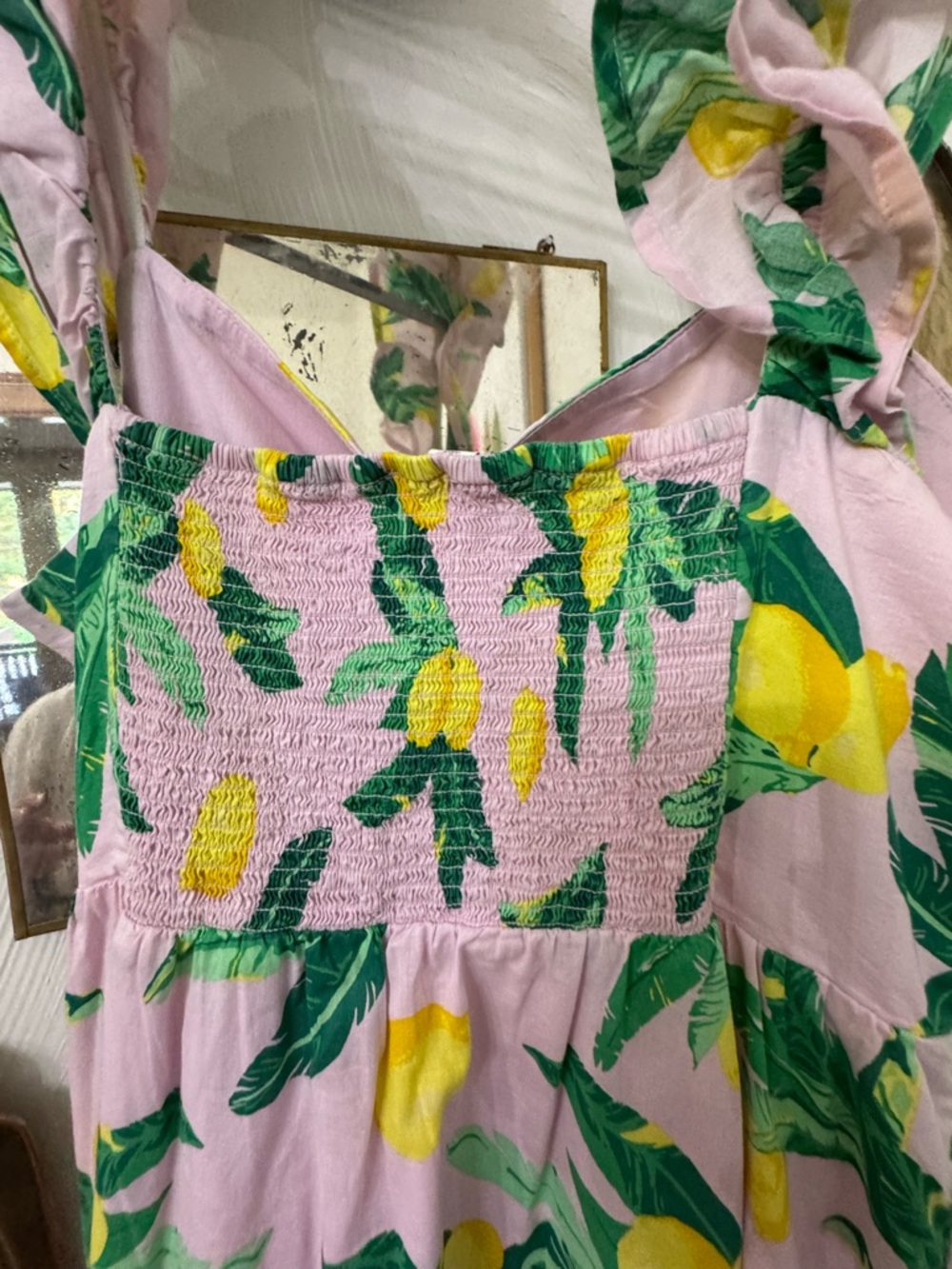 J. Crew Pink Lemon Print Dress - Picture 8 of 8